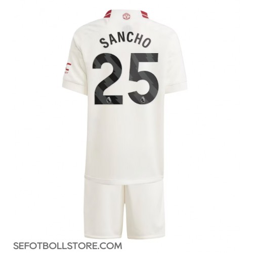Manchester United Jadon Sancho #25 Replika babykläder Tredjeställ Barn 2023-24 Kortärmad (+ korta byxor)